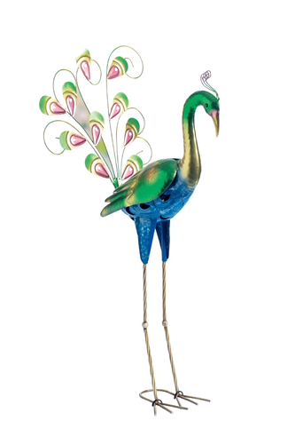 Decorative Garden Bird, Peacock - Lidl Flamingo (500x500), Png Download