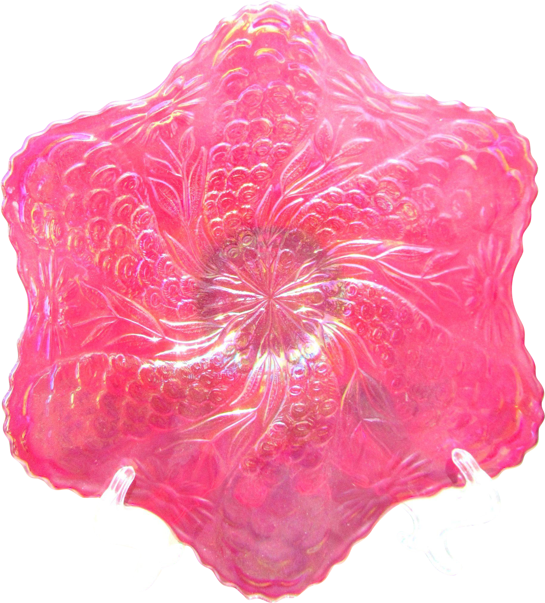 *westmoreland~carnival Glass This Beautiful Plate Was - Illustration (2004x2004), Png Download