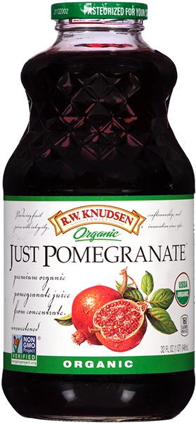 Organic Just Pomegranate® Juice - R.w. Knudsen Family, Organic Juice, Pomegranate - 32 (300x615), Png Download