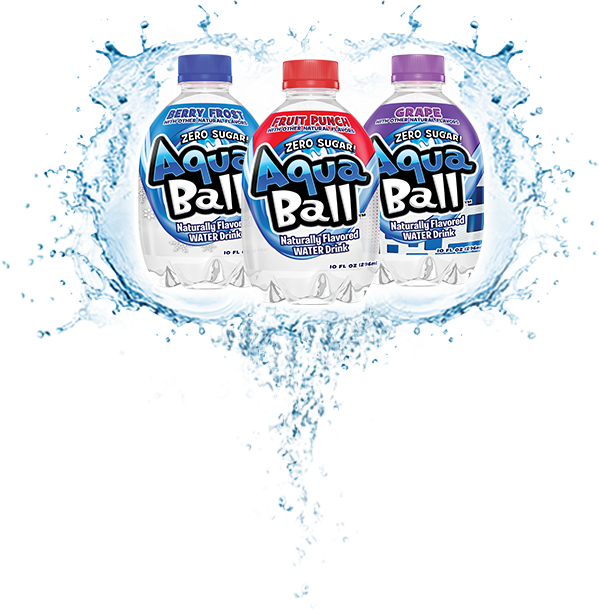 Sugar-free, Preservative Free, Naturally Flavored Water - Aquaball Grape Naturally Flavored Water Drink 10 Oz (599x610), Png Download