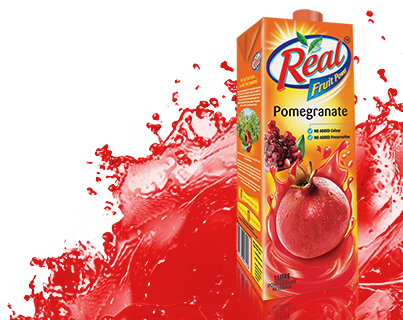 Real Pomegranate - Real Fruit Power Fruit Power Apple, 1l (431x369), Png Download