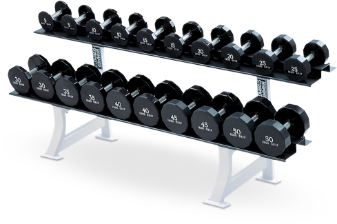 Fitness Therapy - Hammer Strength Dumbbell Rack (500x500), Png Download