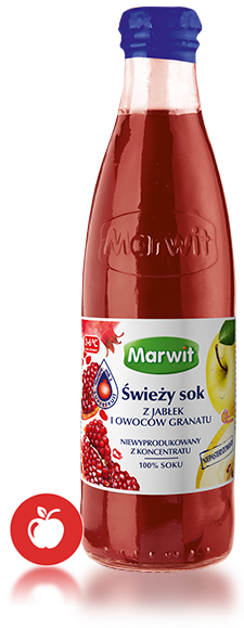 Apple And Pomegranate Juice - Sok Burak Z Jabłkiem (225x579), Png Download