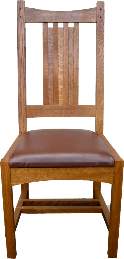 Mission Chair - Arts And Crafts Chairs Png (417x870), Png Download