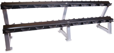 95" 2 Tier Dumbbell Rack W/saddles Rk-30 - Cap Barbell 2 Tier Dumbbell Rack With Saddles By Cap (400x350), Png Download