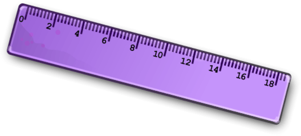 Cm Ruler Clipart - Ruler Clip Art (600x272), Png Download