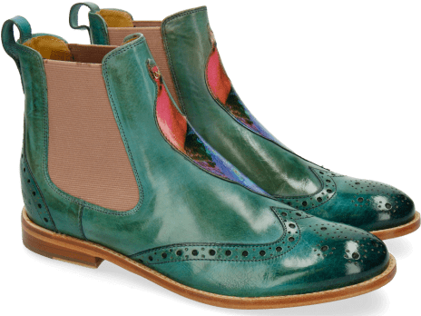 Ankle Boots Amelie 44 Sweet Water Peacock - Chelsea Boot (477x477), Png Download