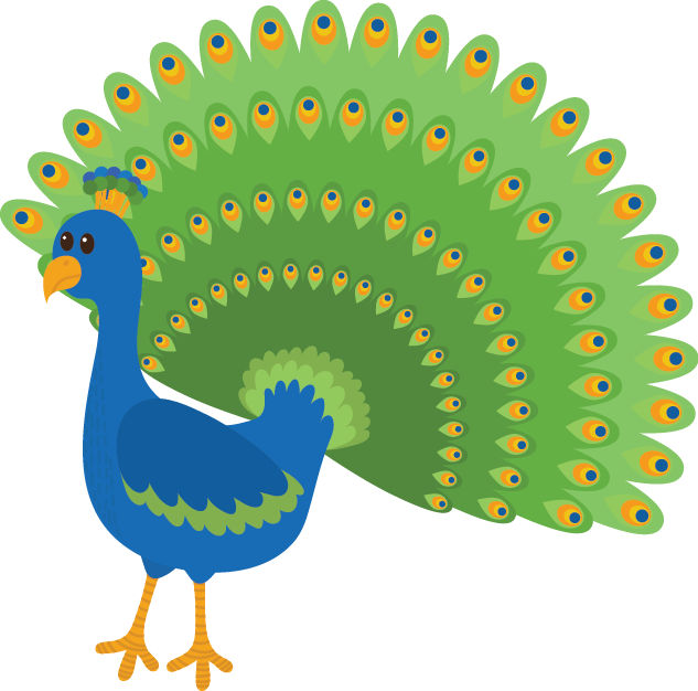 Peacock - Peacock P (633x626), Png Download
