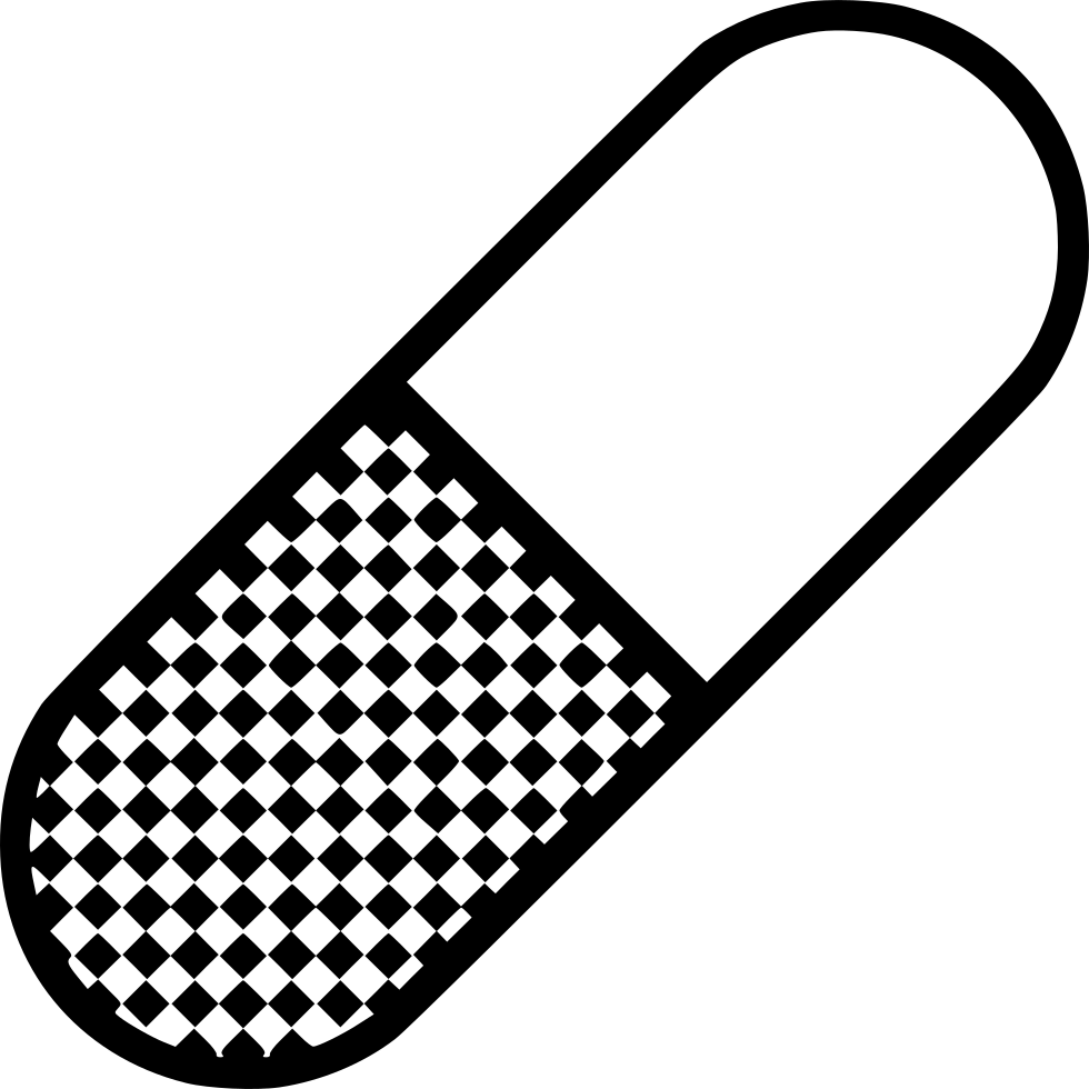 Capsule Drug Medicine Medical - Vector Graphics (980x980), Png Download