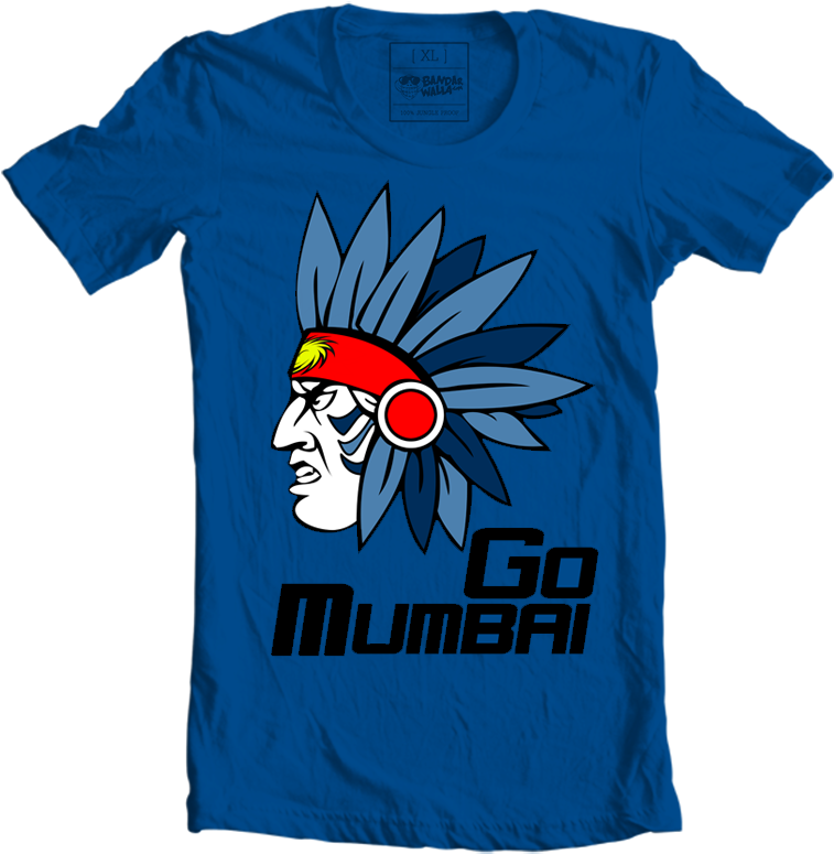 Mumbai Indians Fan Tee - Drum And Lyre T Shirt Design (800x800), Png Download