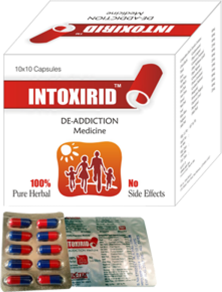 Intoxirid Capsule - De Addiction Medicine In Ayurveda (1000x1340), Png Download