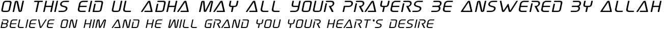 Eid Ul Adha Png Text By Haniya Ali - Eid Ul Adha Text Png (1364x1364), Png Download