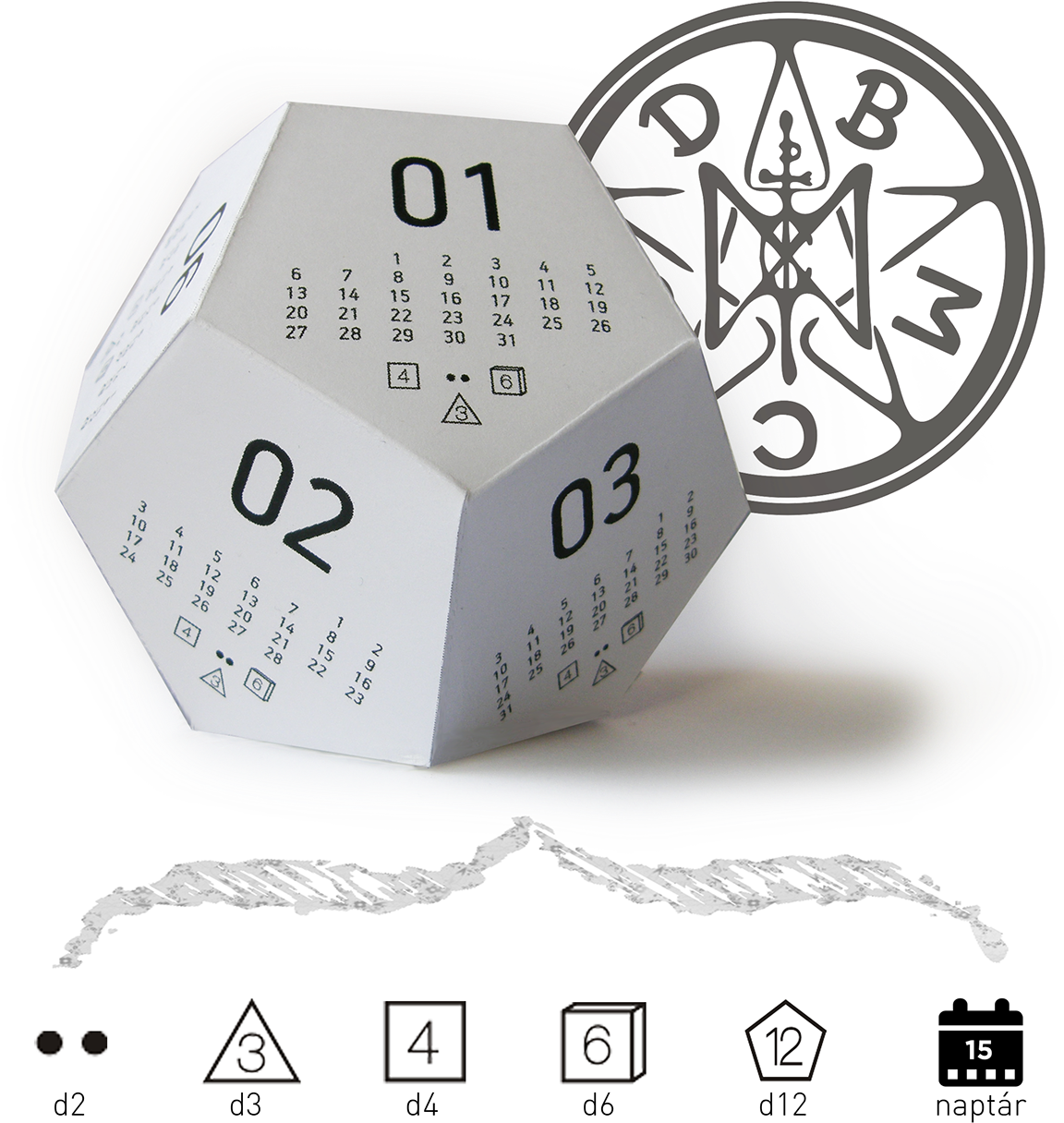 Read The Story & Work Behind Dicecal At The A'design - 3d Calendar Design Png (1200x1346), Png Download