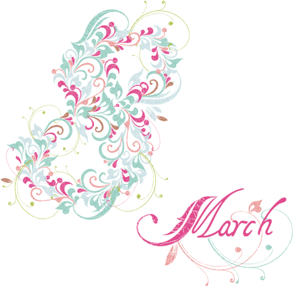 8 March International Women's Day Png (600x586), Png Download