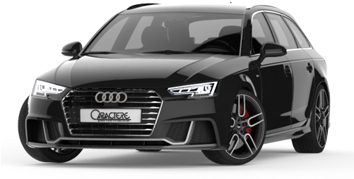 A4 Avant 16 Front 01 - Audi A4 Avant 2016 Black (500x333), Png Download