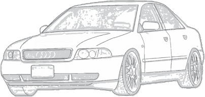 Audi A4 B5 Draw (420x300), Png Download