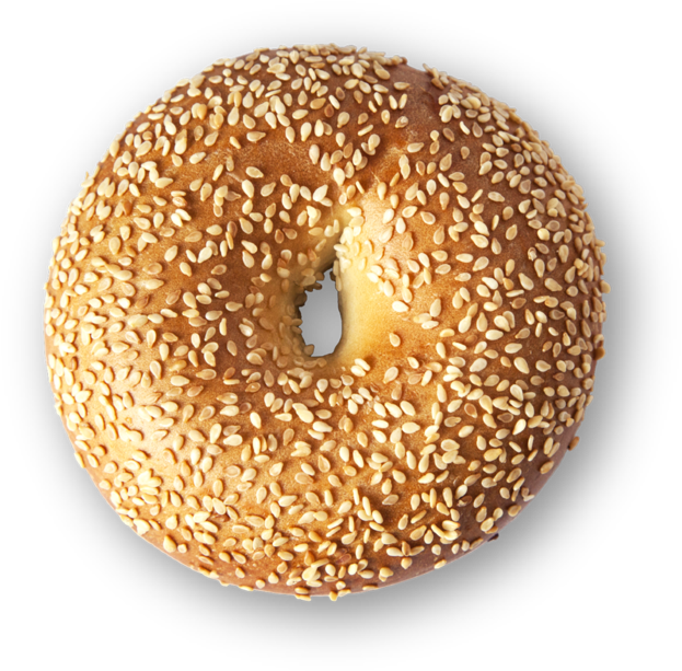 Sesame Bagel - Bagel (1000x800), Png Download