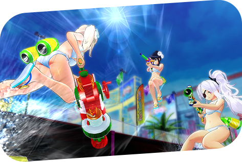 Pbs Screen Cap 1 - Senran Kagura Peach Beach Splash On Switch (473x318), Png Download