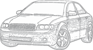 Легковые Машины Раскраска Png (420x300), Png Download