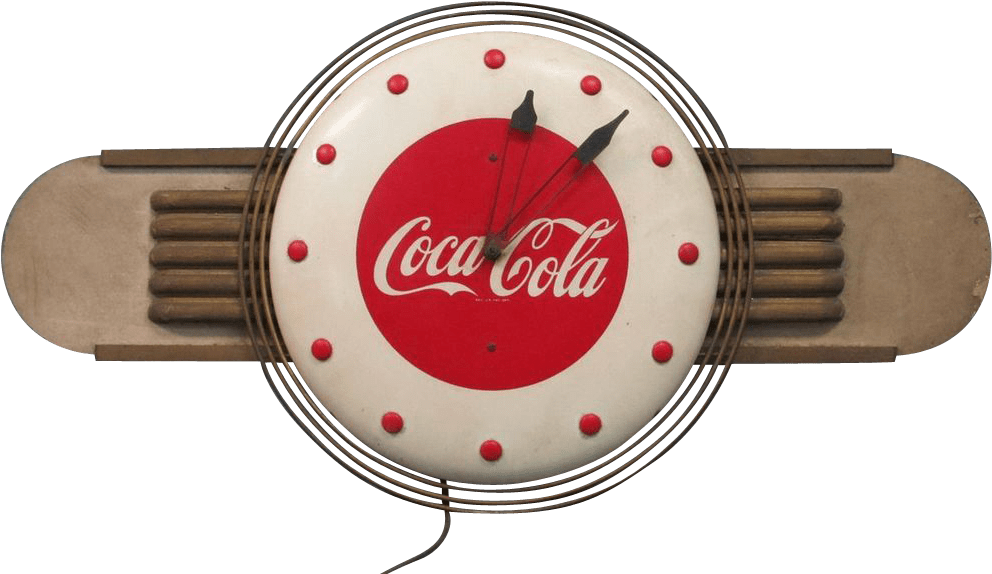 Coca Cola Advertising Clock - Coca Cola (991x991), Png Download