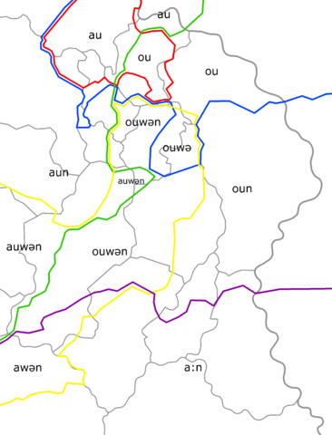 Isoglosses For The Word River In Ravenwold - Atlas (366x480), Png Download