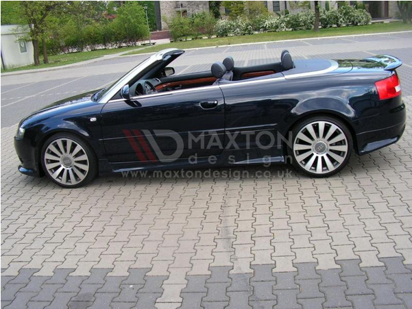 Side Skirts Audi A4 B6 Cabrio Tmcmotorsport - Audi B6 Cabriolet Side Splitter (600x600), Png Download