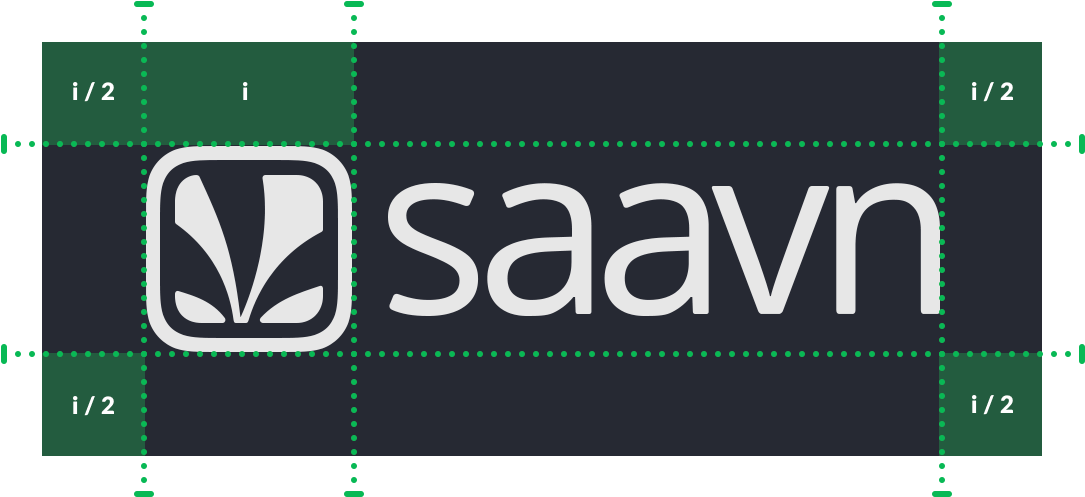 When Used In Layout, Clear Space Must Always Be Maintained - Saavn Png (1100x514), Png Download