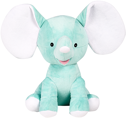 Mint Green Dumble - Cubbies Dumble - 12" Elephant W/embroiderable Ears (462x600), Png Download