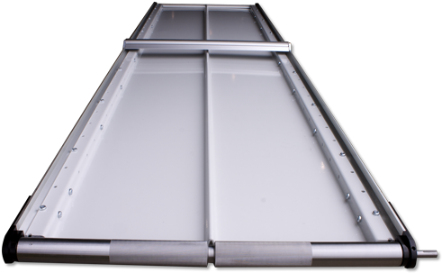 These Wider Conveyor Frames Feature A Steel Slider - Roof Rack (500x312), Png Download