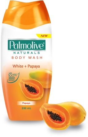 Palmolive Bodywash White Papaya - Papaya Whitening Body Wash (290x450), Png Download