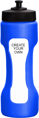 Create Your Own Dumble Shape Water Sipper H62 Blue - Water (284x426), Png Download