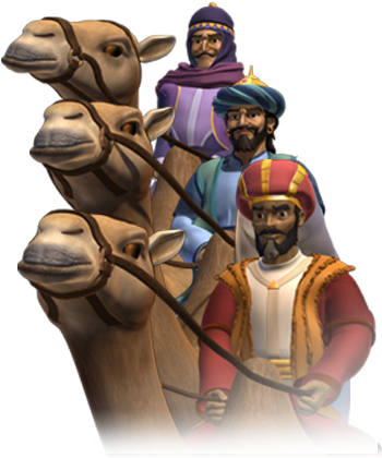 We Don't Know Whether Or Not The Wise Men Were The - Superbook Three Wise Men (350x420), Png Download