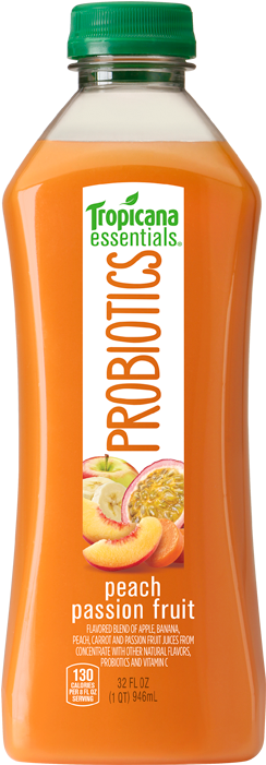 Related Products - Tropicana Probiotics Peach Passion Fruit (300x700), Png Download