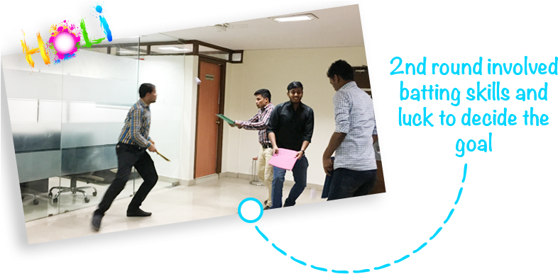 Second Rounf Of Holi Celebration At Ids Logic (823x400), Png Download