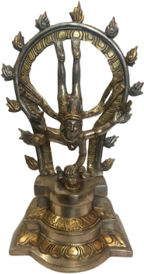 Standing Green Brass Shiva - Exotic India Zcb15 Bhagawan Shiva's Tandava (300x400), Png Download