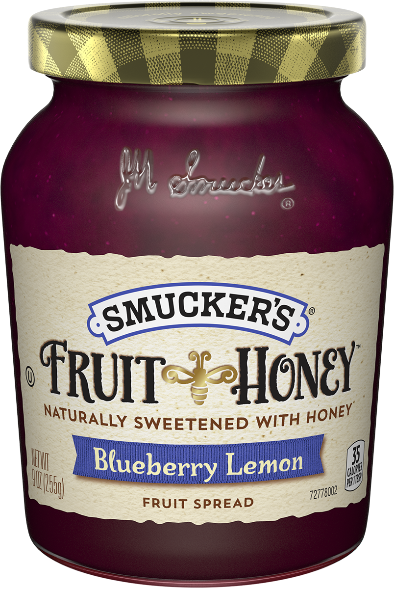<strong>fruit - Smucker's Fruit And Honey Blueberry Lemon (804x1200), Png Download