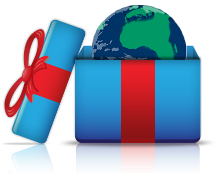 Earthday Vgiftbox Large - Go Green Gift (455x400), Png Download