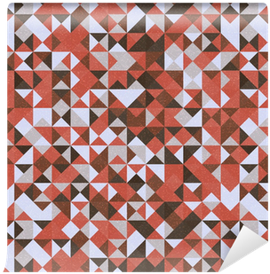Retro Seamless Geometric Pattern Design Simple Abstract - Vinyl Wall Mural (400x400), Png Download