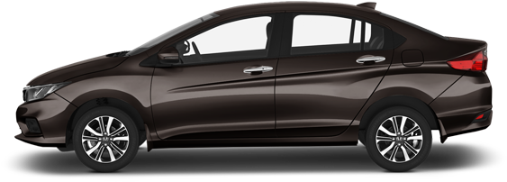 Honda City - 2013 Kia Rio 5 Black (570x380), Png Download