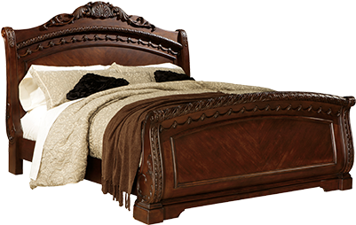 Bedroom - North Shore Cal King Sleigh Bed (400x600), Png Download
