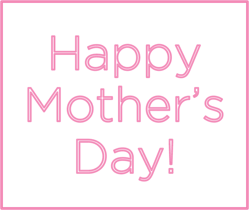 Mothers Day Images - Pink Happy Mothers Day (850x720), Png Download