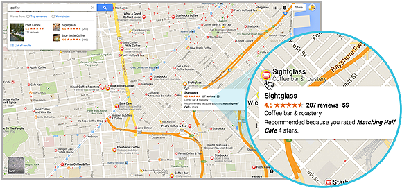 Ratings And Review Snippet Inclusion, One Of The Improved - Google Maps Year (584x288), Png Download