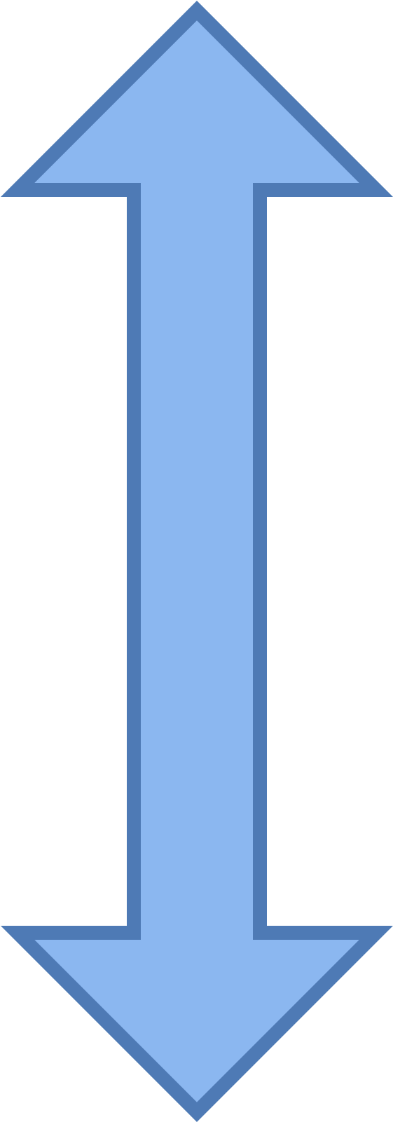 There Is A Single Vertical Arrow That Has Two Arrow - Icon (1600x1600), Png Download