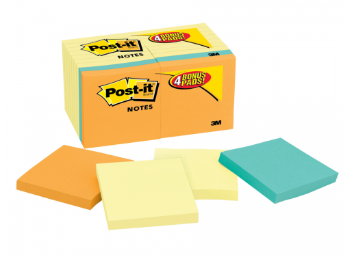 Post It Notes 654 14 4b, 3 In X 3 In (76 Mm X 76 - Post It Notes (500x500), Png Download