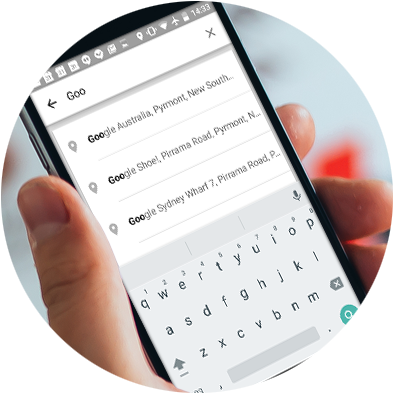 Business And Poi Search - Google Address Api Mobile (444x426), Png Download