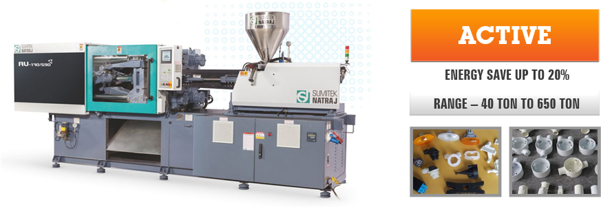 Active3 - Natraj Injection Moulding Machine (985x320), Png Download