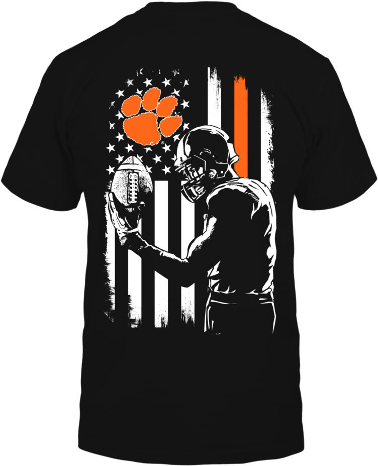 This T-shirt Is A Wonderful Gift For You, Your Father, - Clemson Tigers Football (1000x1000), Png Download