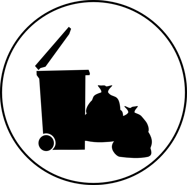 Trash Clipart Pictogram - Garbage Room Icon Png (600x593), Png Download