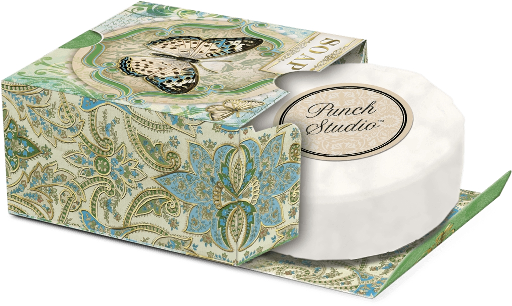 12 Days Of Christmas Pocket Note Pad - Punch Studio Christmas Paper-wrapped Orange & Clove (1200x1200), Png Download