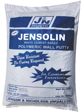 Jensolin White Cement Based Polymeric Wall Putty - Putty (500x407), Png Download
